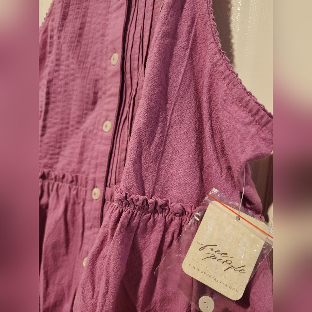 Purple Halter Neck Dress - Picture 3 of 4